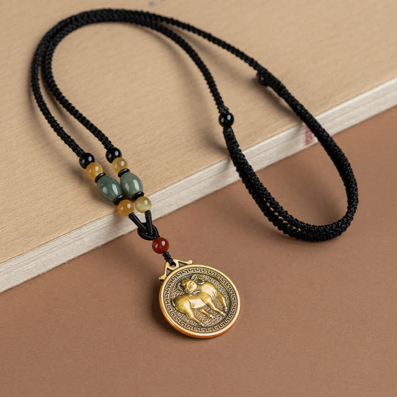 12 Chinese Zodiac Blessing and Fortune Necklace Pendant