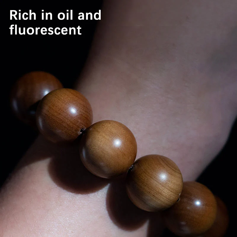 Sandalwood Wood Bead Healing Mala Bracelet