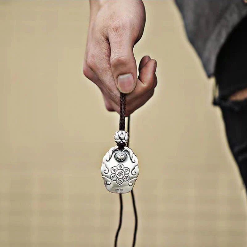 Chinese Zodiac Natal Buddha Om Mani Padme Hum Lotus Compassion Necklace Pendant