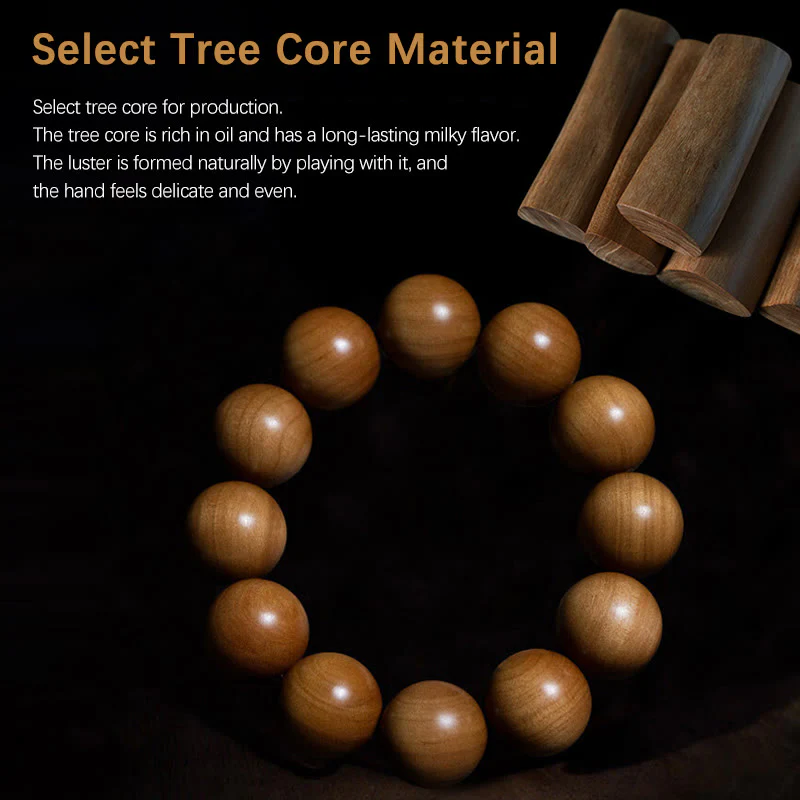 Sandalwood Wood Bead Healing Mala Bracelet