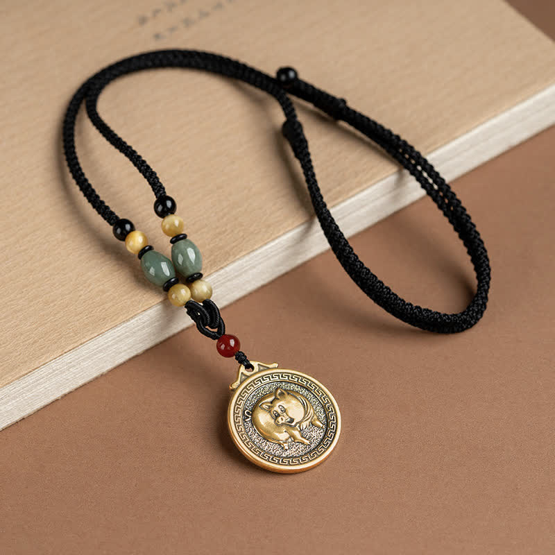 12 Chinese Zodiac Blessing and Fortune Necklace Pendant