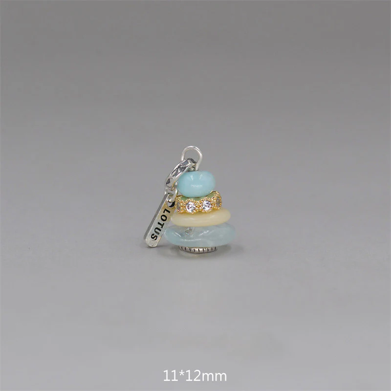 Zen Cairn Labradorite Various Crystals Calm Pendant Necklace