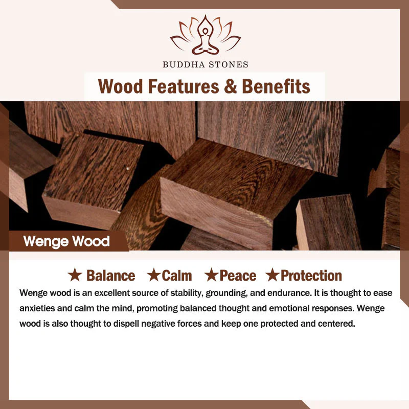 Wenge Wood Turquoise Stone Horn Style Necklace Pendant for Meditation and Protection