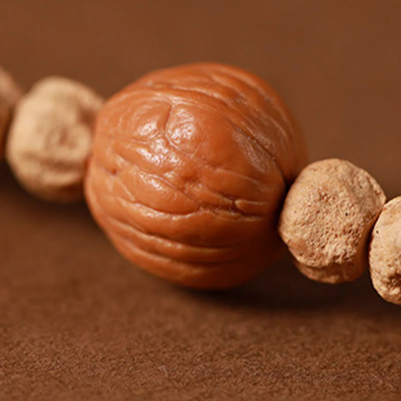 108 Beads Bodhi Seed Red Agate Deer Head Wisdom Mala Bracelet