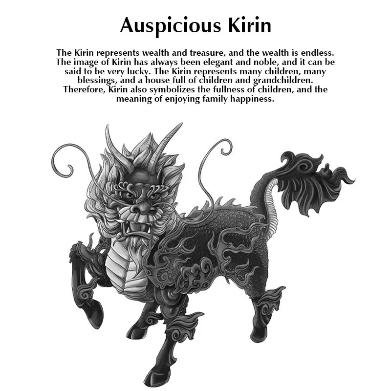 Natural Jade Kirin Abundance String Necklace Pendant