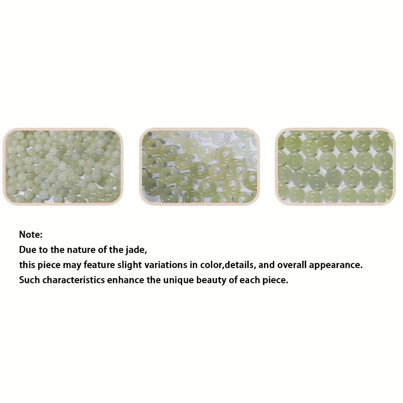 925 Sterling Silver Natural Jade Peace Buckle Butterfly Zircon Luck Bracelet Necklace Pendant