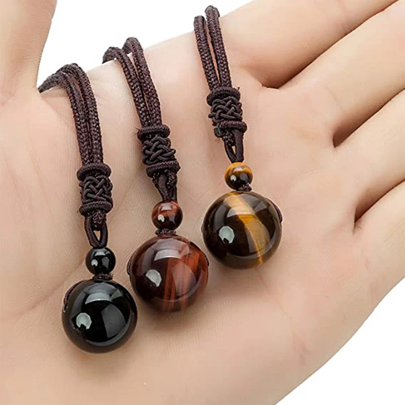 Renbeads Tibetan Tiger's Eye Protection Necklace