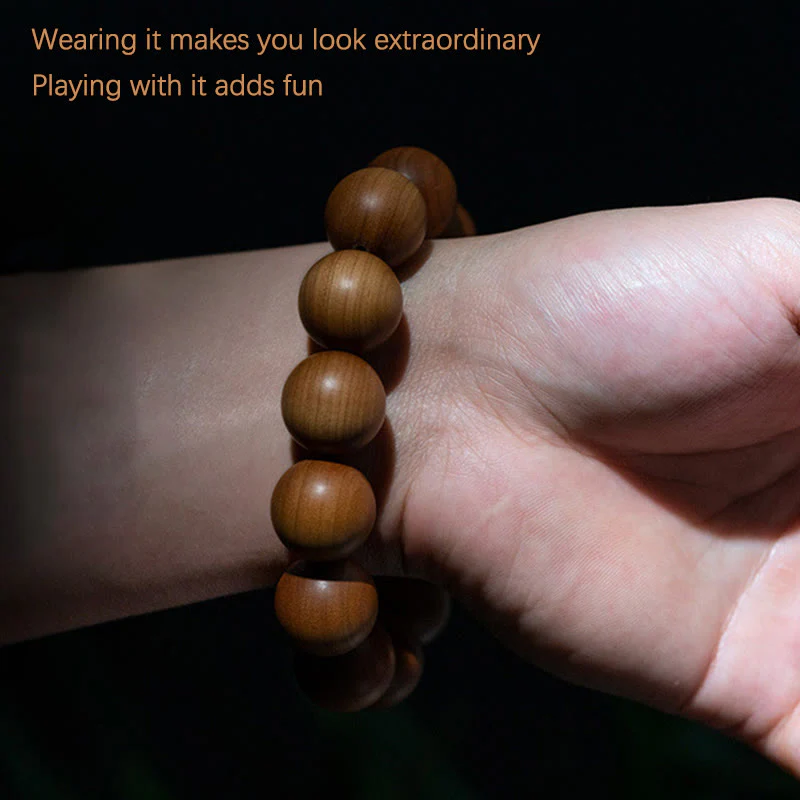 Sandalwood Wood Bead Healing Mala Bracelet