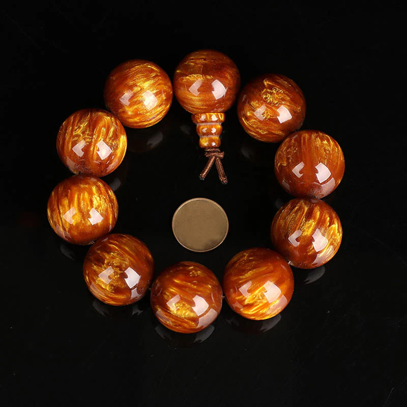 Golden Sea Willow Success Bracelet Mala