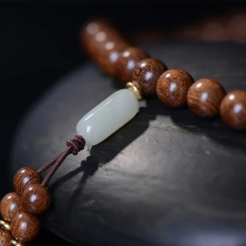 108 Mala Beads Rosewood Jade Calm Bracelet