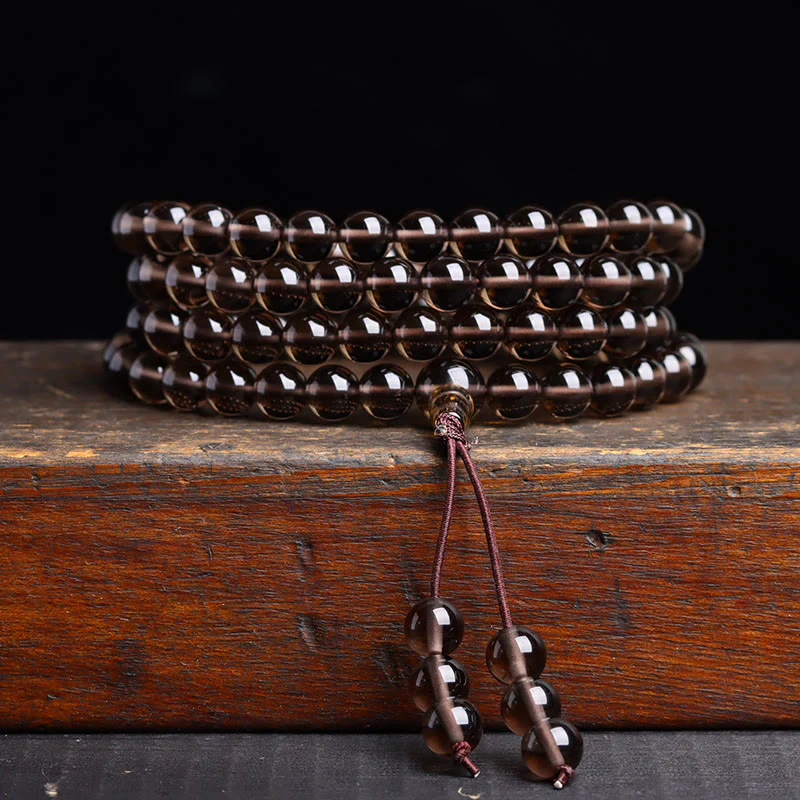 108 Mala Beads Black Obsidian Ice Obsidian Fulfillment Bracelet