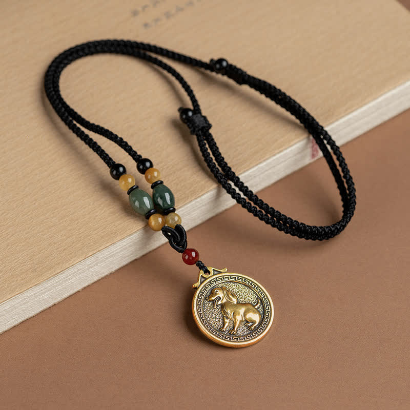 12 Chinese Zodiac Blessing and Fortune Necklace Pendant