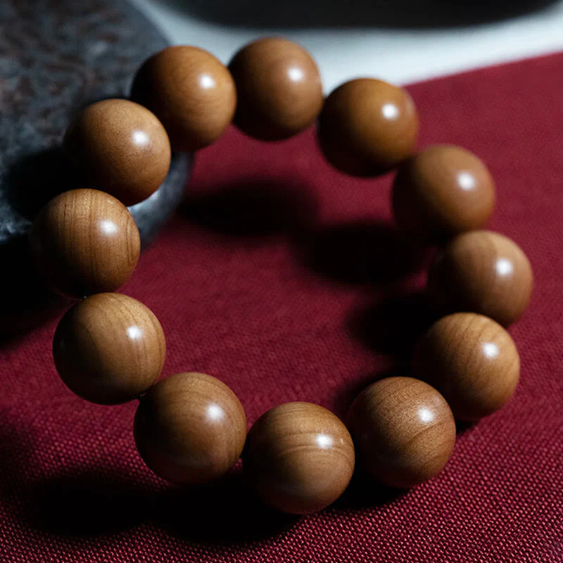 Sandalwood Wood Bead Healing Mala Bracelet