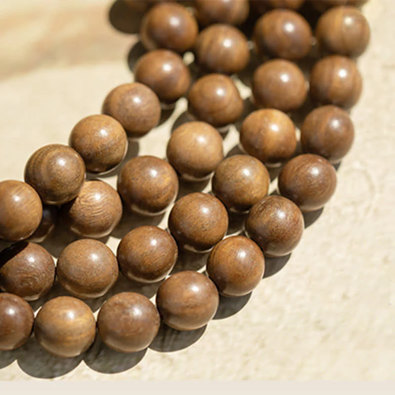 108 Mala Beads Green Sandalwood Boxwood Lotus Positive Bracelet