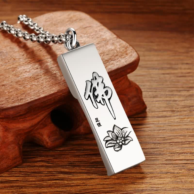 Tathagata Buddha Strength Protection Amulet Pendant Necklace