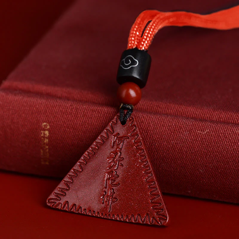 Cinnabar Amitabha Calming Necklace Pendant