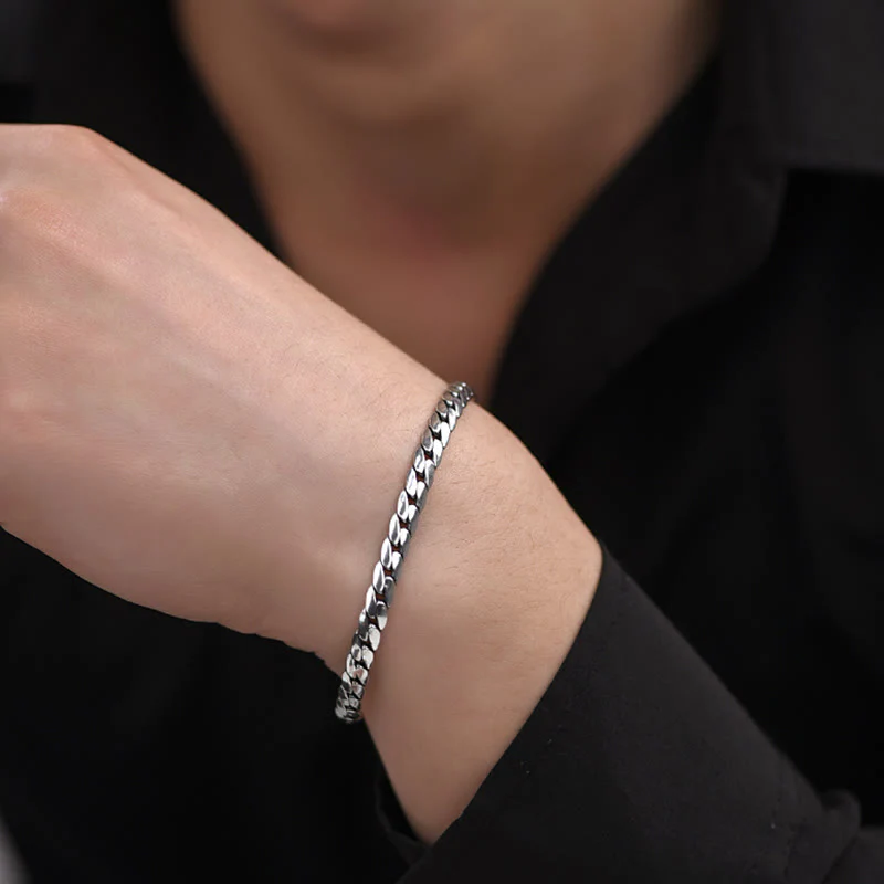 Double Dorje Vajra Strength Punk Copper Chain Bracelet Necklace