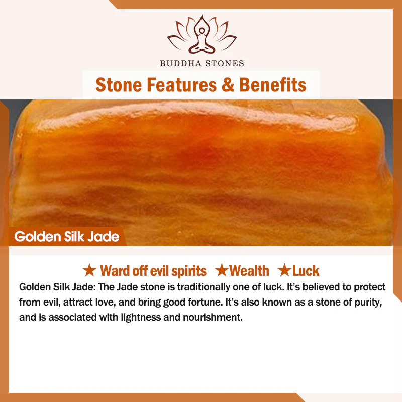 Round Golden Silk Jade Peace Buckle Wealth Pendant Necklace