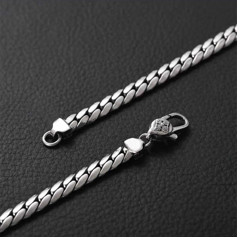 Double Dorje Vajra Strength Punk Copper Chain Bracelet Necklace