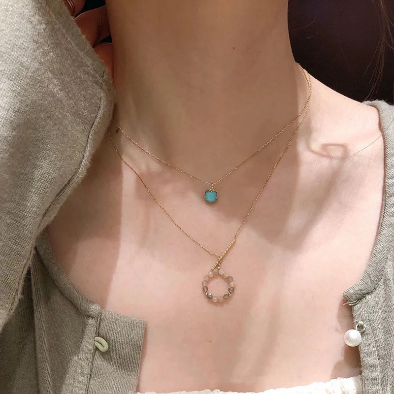 925 Sterling Silver Plated Gold Turquoise Protection Ring, Earrings, and Necklace Pendant Set