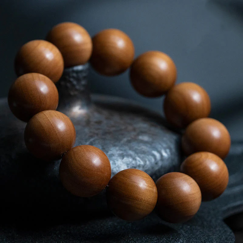 Sandalwood Wood Bead Healing Mala Bracelet