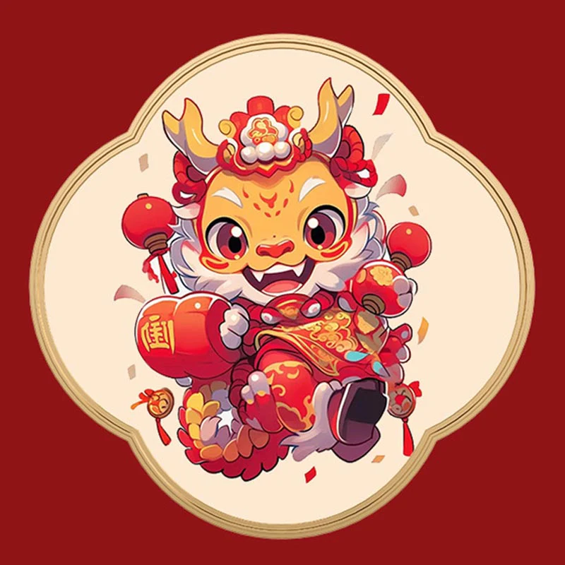 925 Sterling Silver Year of the Dragon Luck Red Zircon Jewelry Set (30% Off)