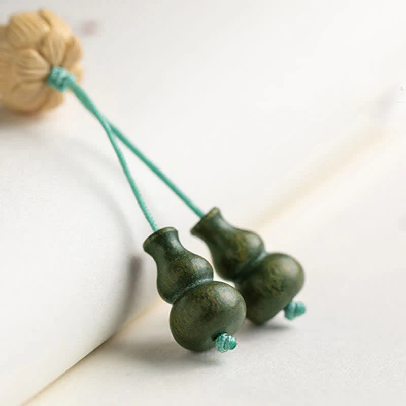 108 Mala Beads Green Sandalwood Boxwood Lotus Positive Bracelet