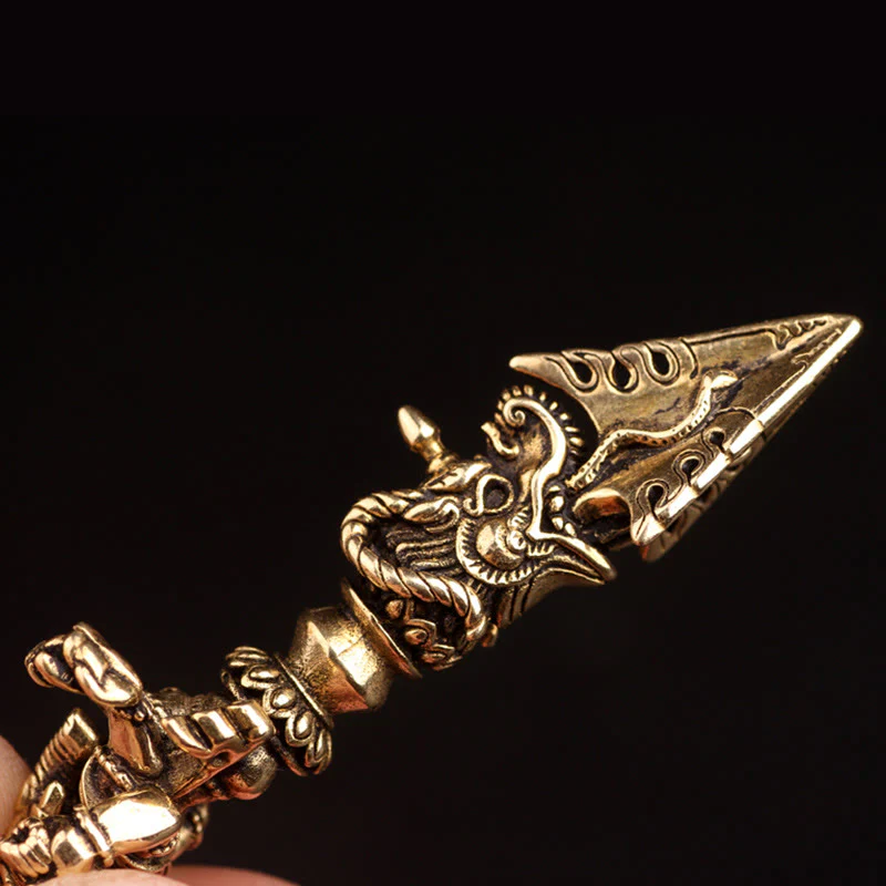 Renbeads Tibetan Ganesh Ganpati Elephant God of Wealth Dorje Vajra Spiritual Power Necklace Pendant