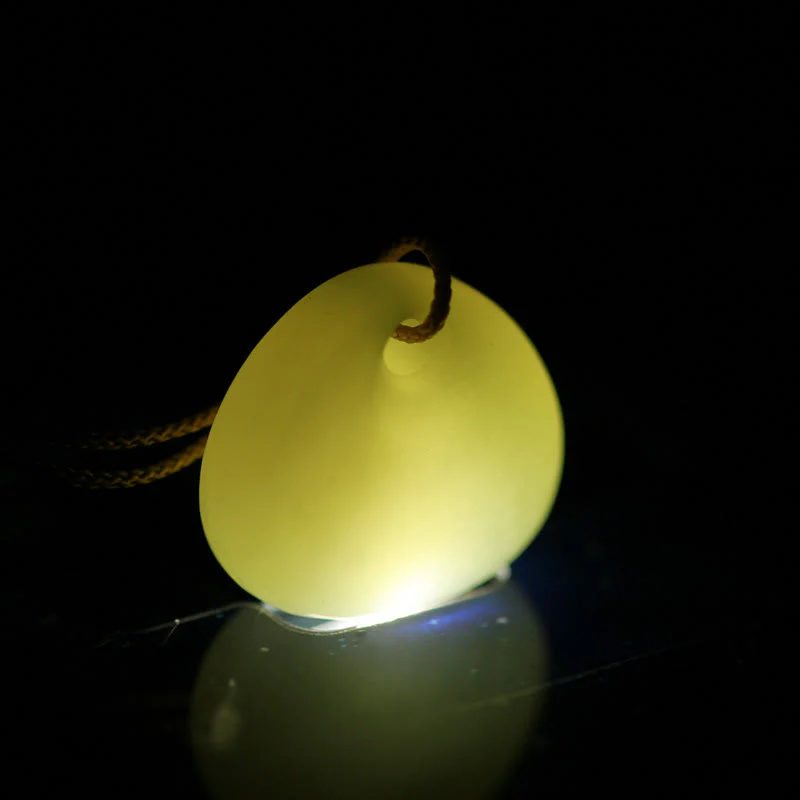 Natural Hetian Jade Small Bag Pattern Prosperity Necklace Pendant