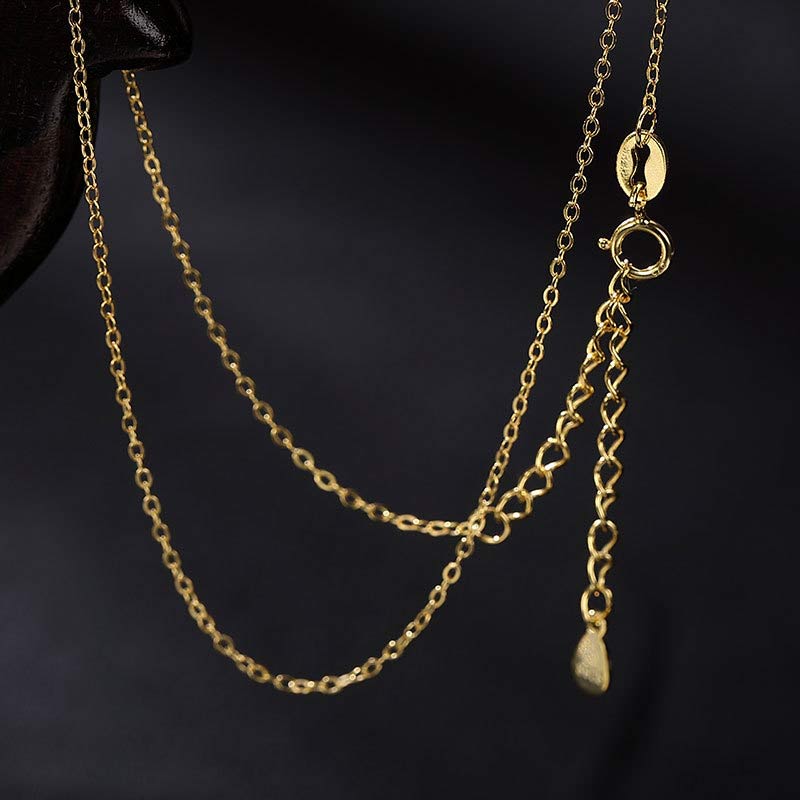 925 Sterling Silver Jade Elephant Blessing Fortune Necklace Pendant