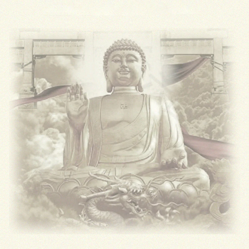 Tathagata Buddha Dragon Jade Amulet String Necklace