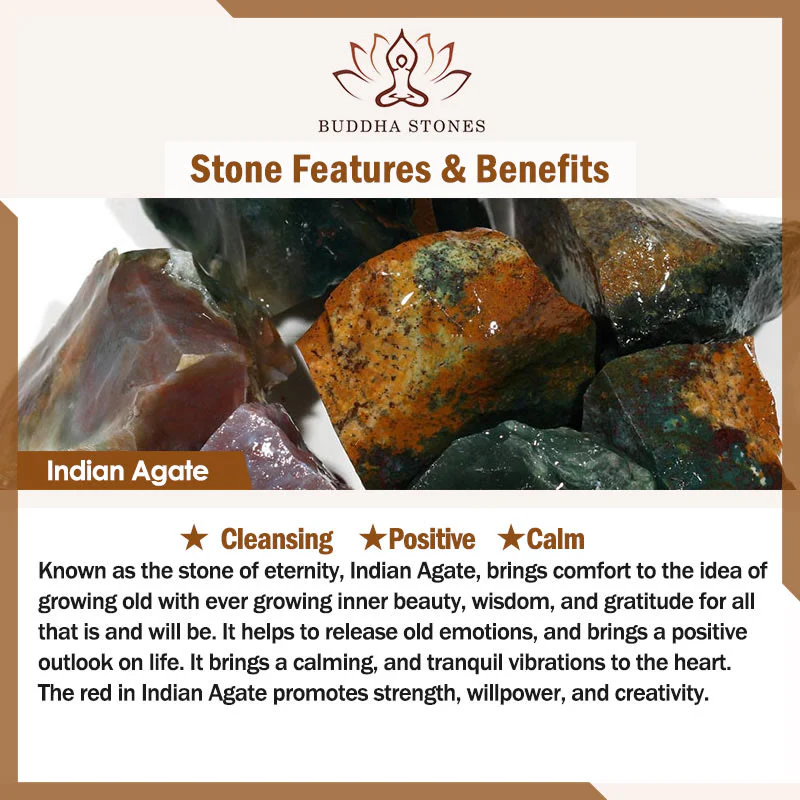 108 Mala Beads Natural Stone Agate Lotus Calm Bracelet