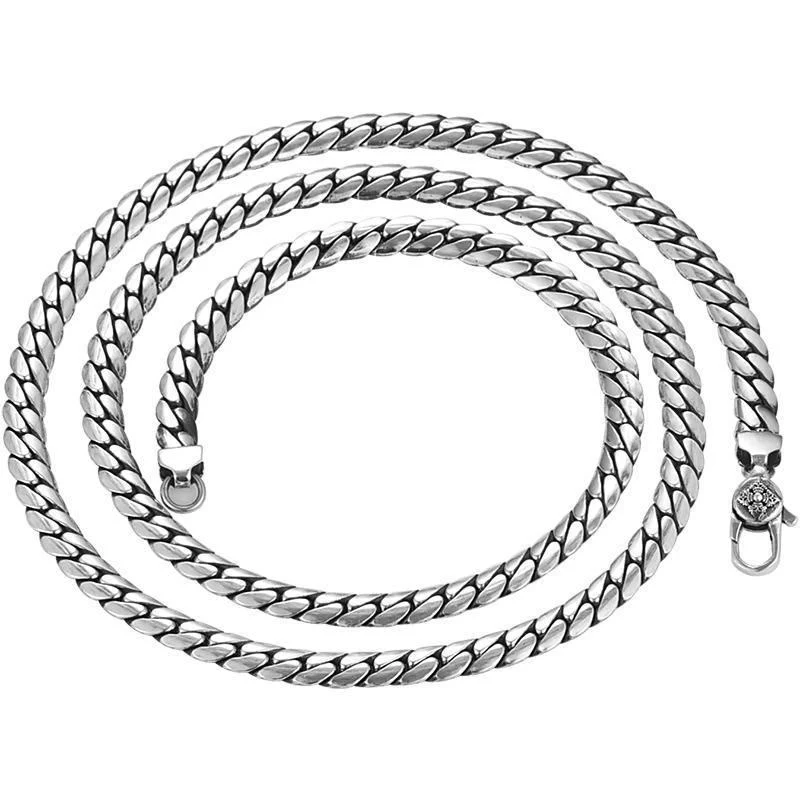 Double Dorje Vajra Strength Punk Copper Chain Bracelet Necklace