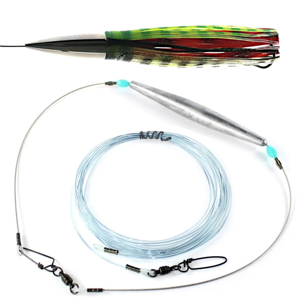 Stainless Wahoo Trolling Lure Kit with Weight | Epic Axis