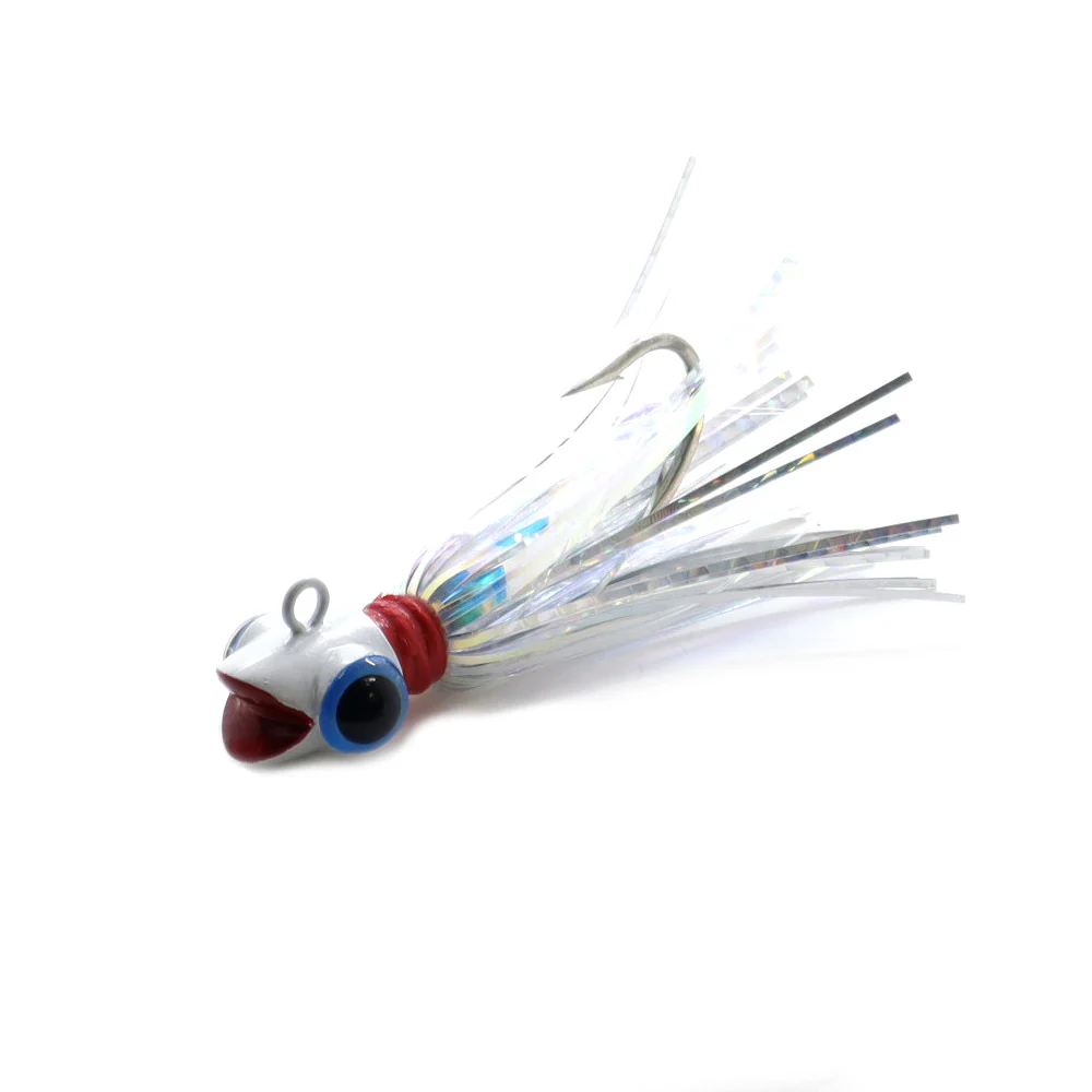 Mylar Grinning Gus Bucktail Jig | Blue Water Candy