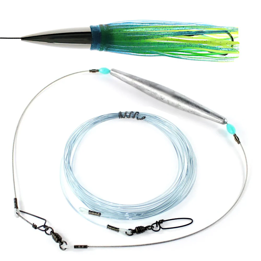 Stainless Wahoo Trolling Lure Kit with Weight | Epic Axis