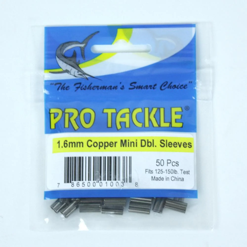 Pro Tackle Copper Crimp Sleeve 50ct. Packs