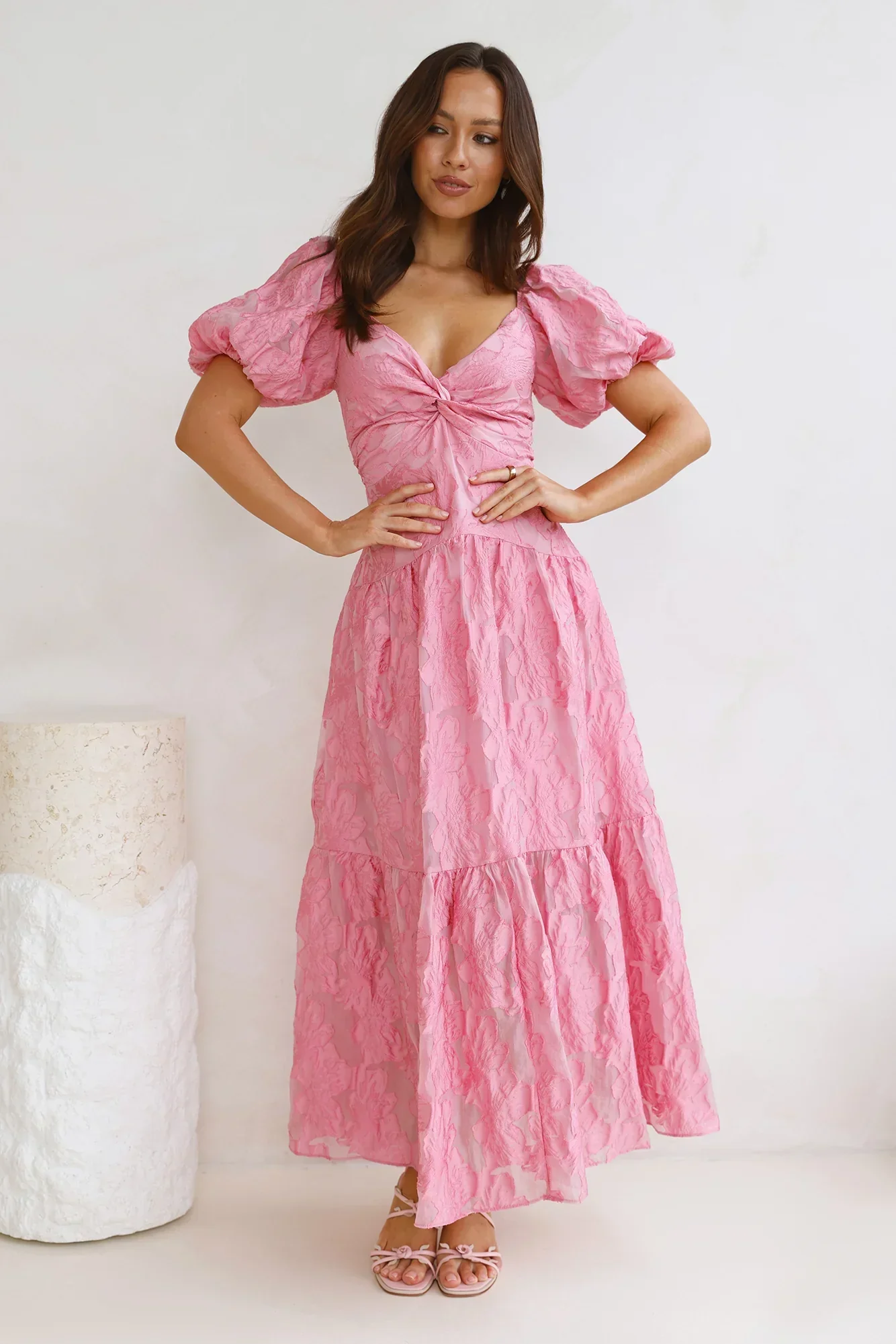 Night To Shine Maxi Dress Pink