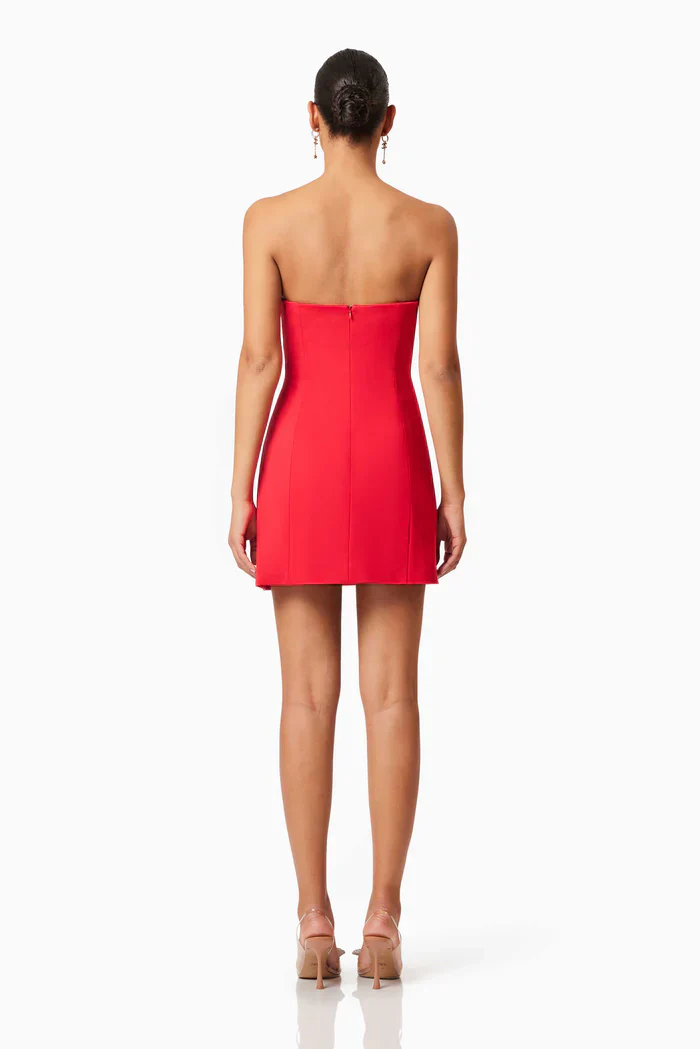 Cherie Party Dress In Red