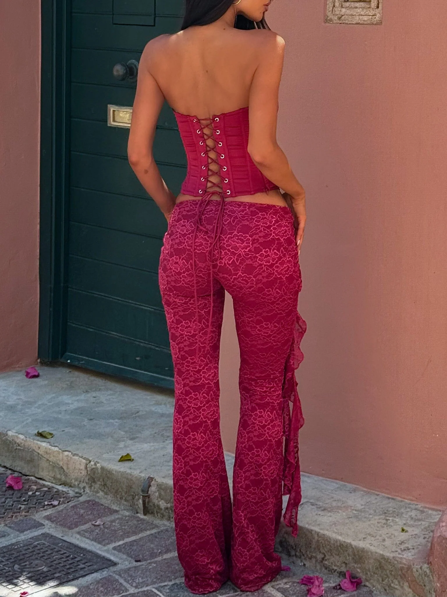 Summei-Pant-Burgundy