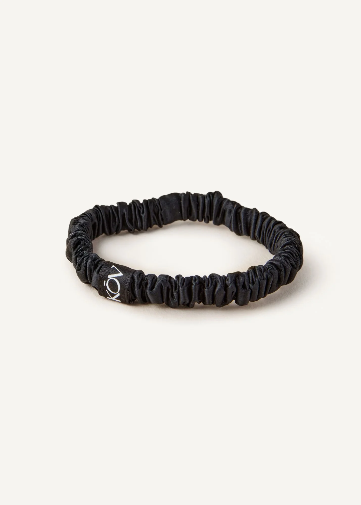 Silk Hair Tie in Black