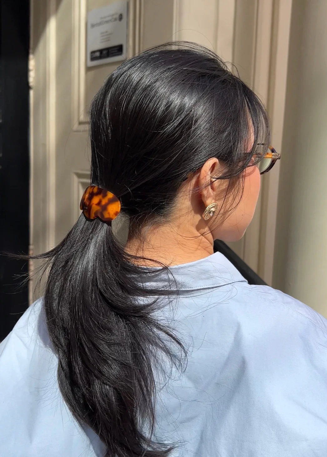 Scallop Barrette in Tortoise