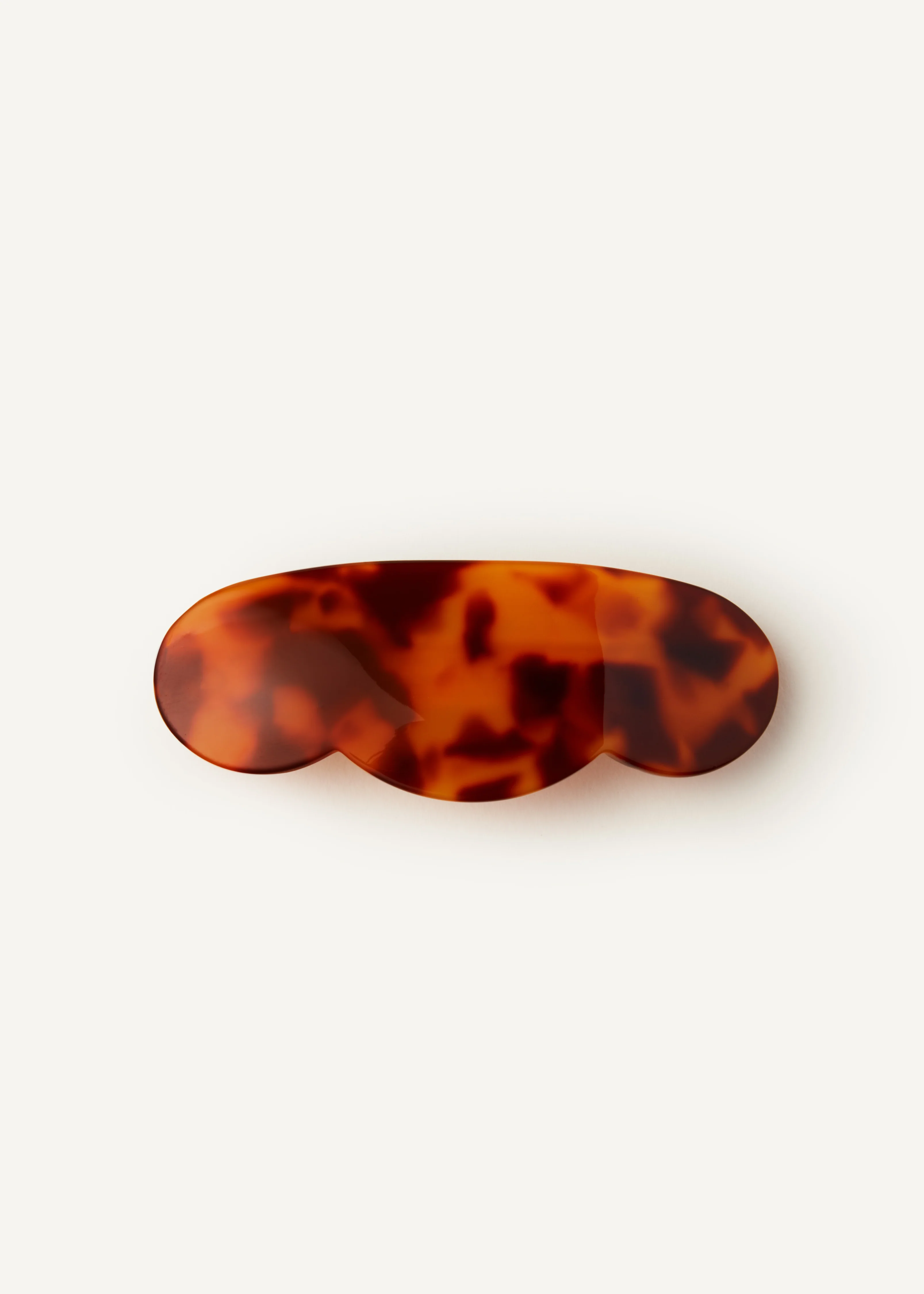 Scallop Barrette in Tortoise