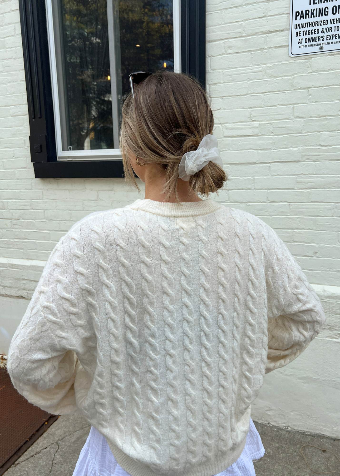 Statement Scrunchie in White