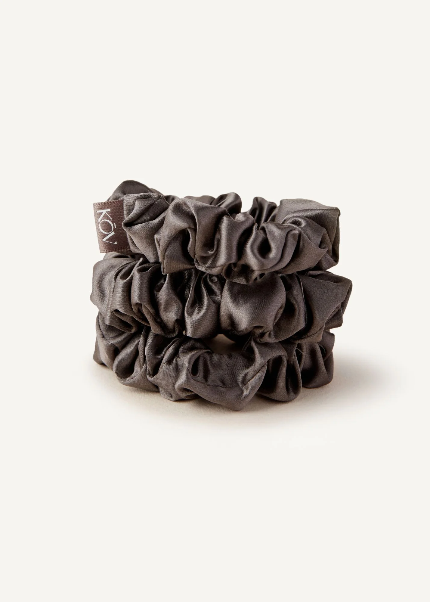 Silk Scrunchie in Pebble
