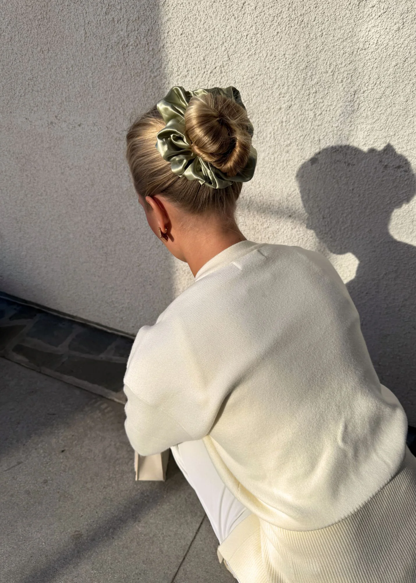 Silk Halo Scrunchie in Sweet Pea