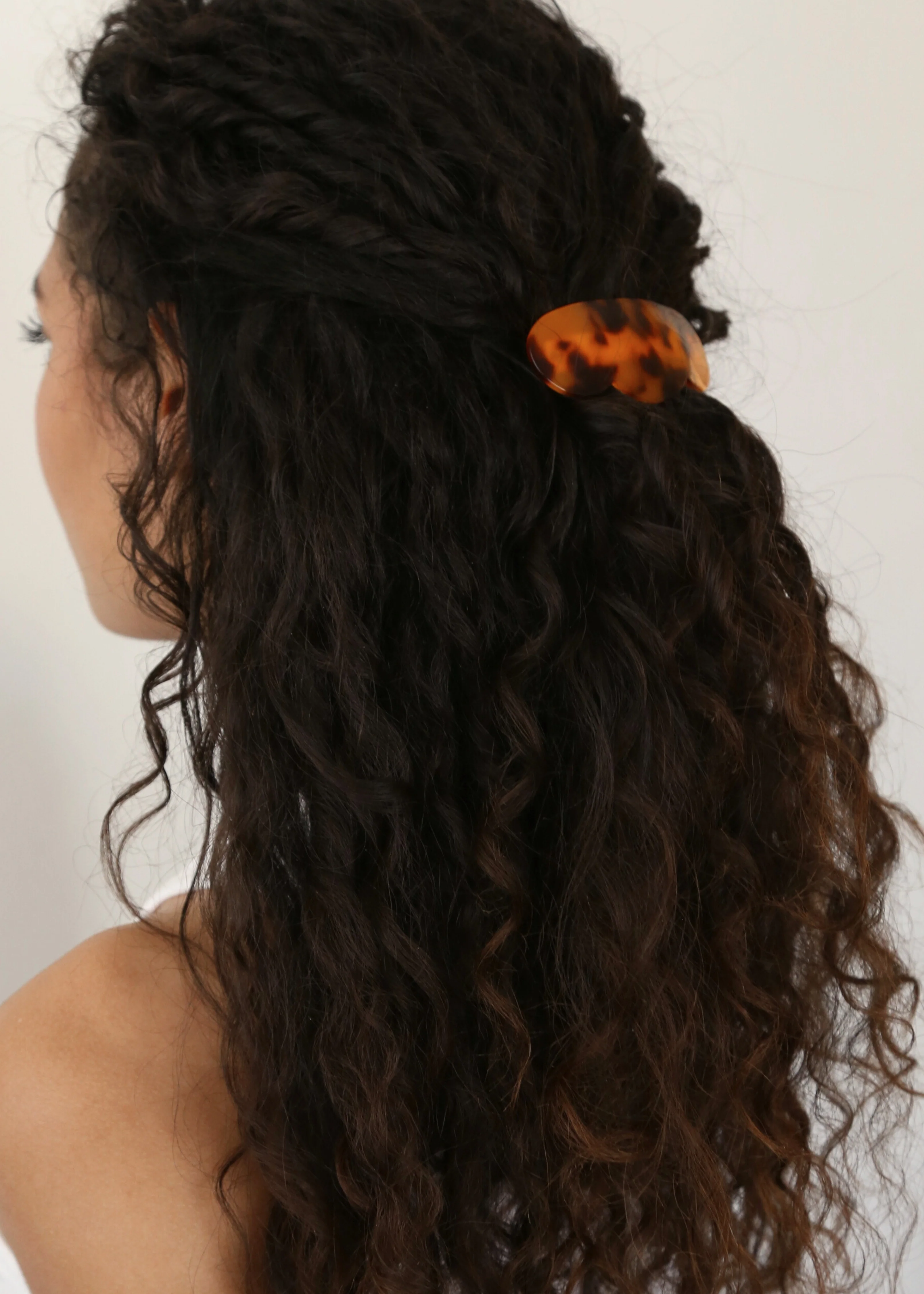 Scallop Barrette in Tortoise