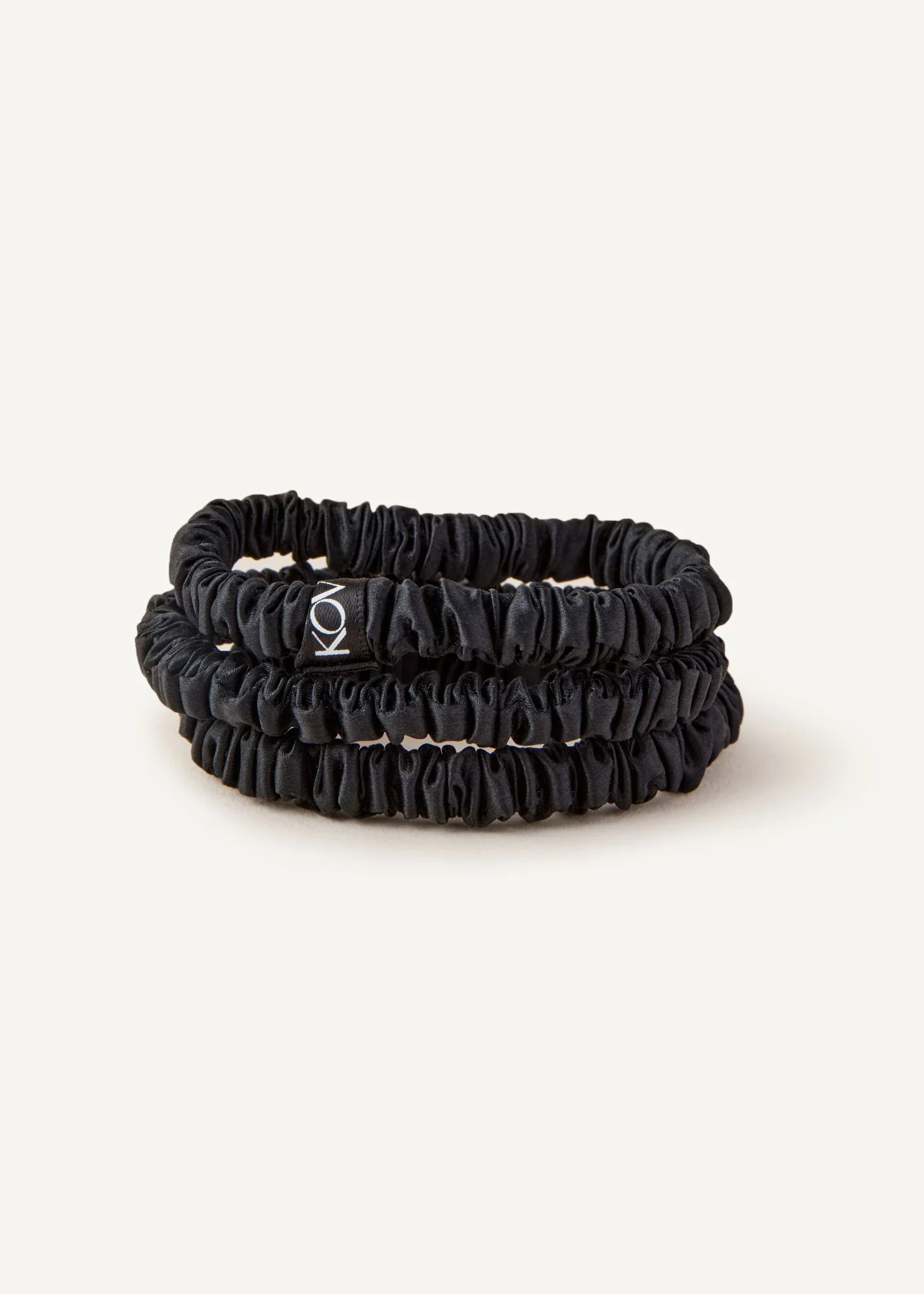 Silk Hair Tie in Black