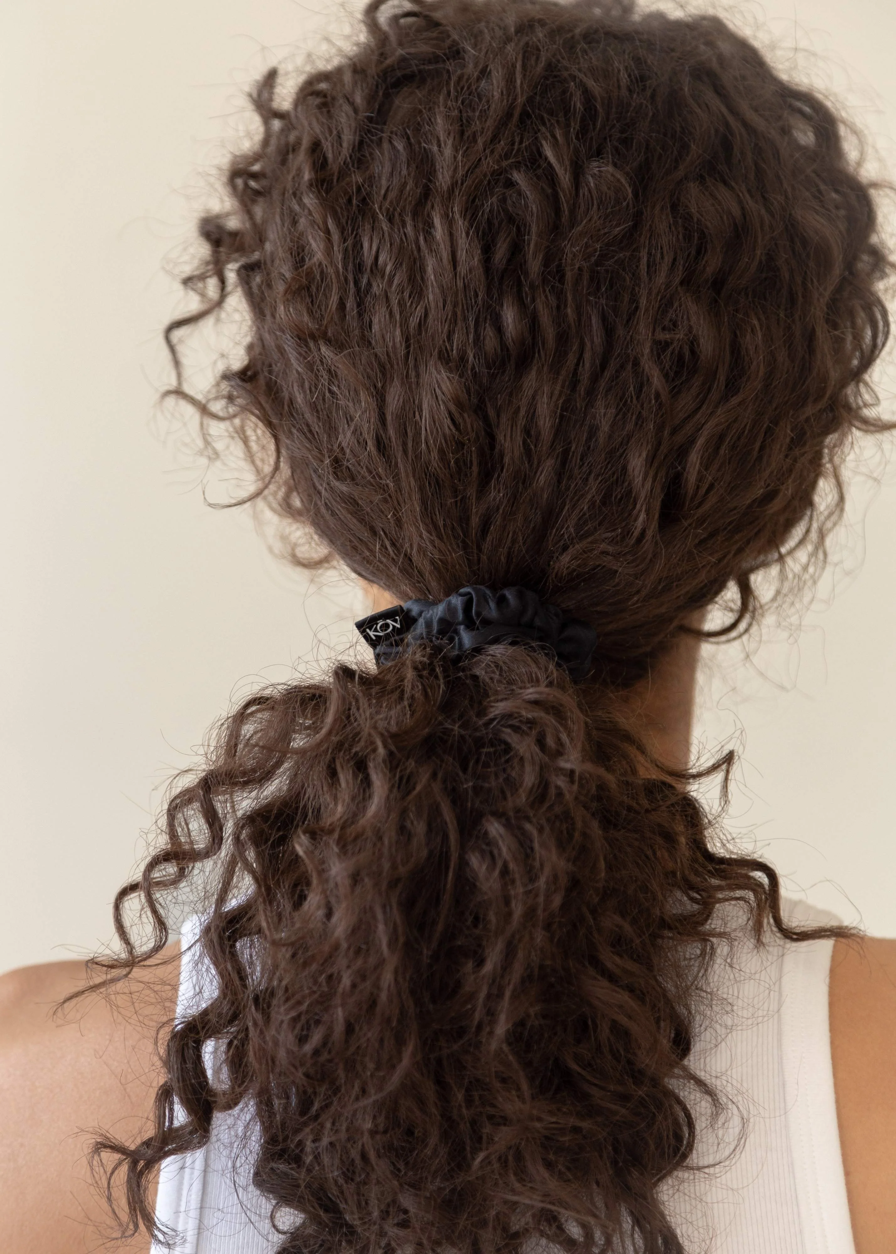 Silk Scrunchie in Black