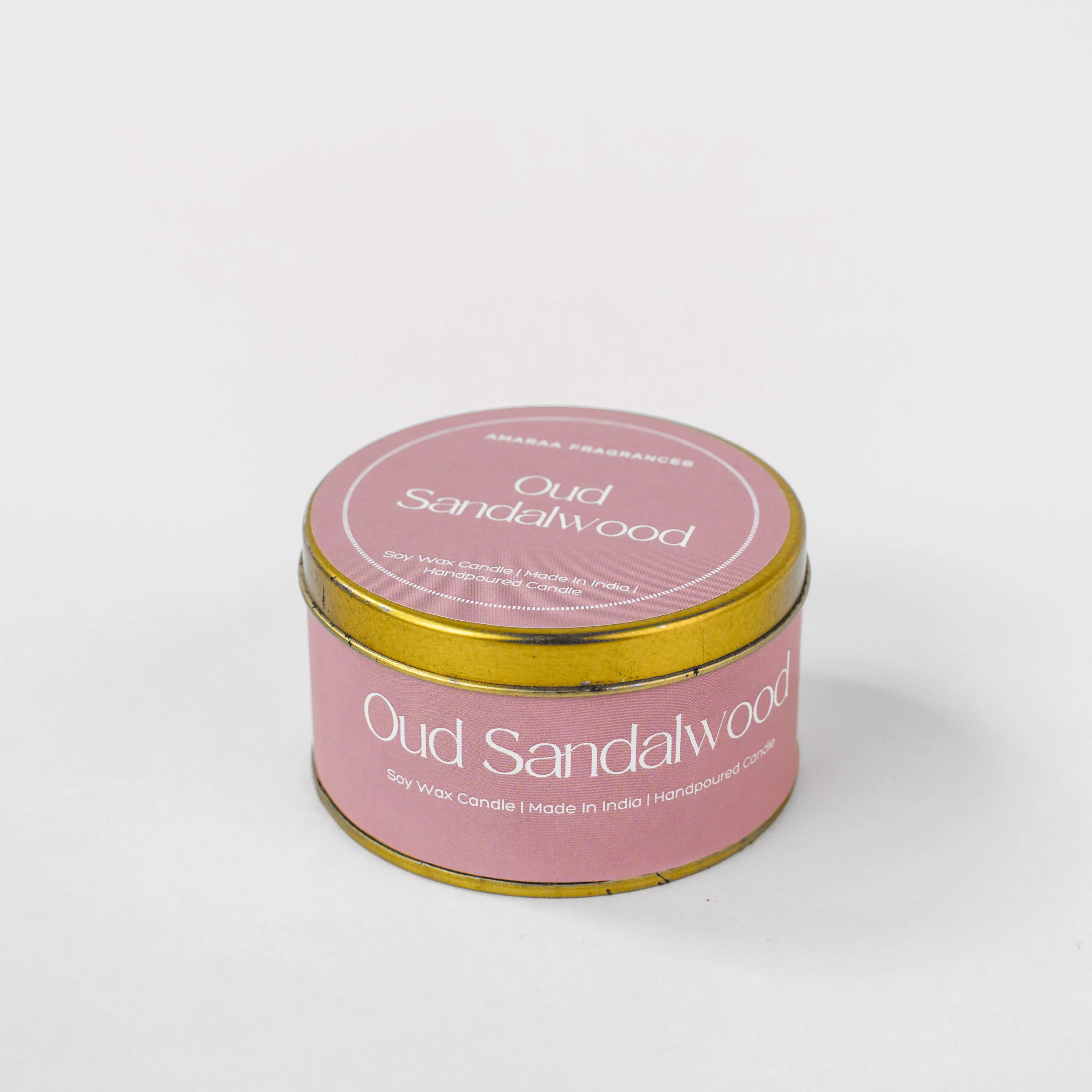 Oud Sandalwood Tin Scented Candle